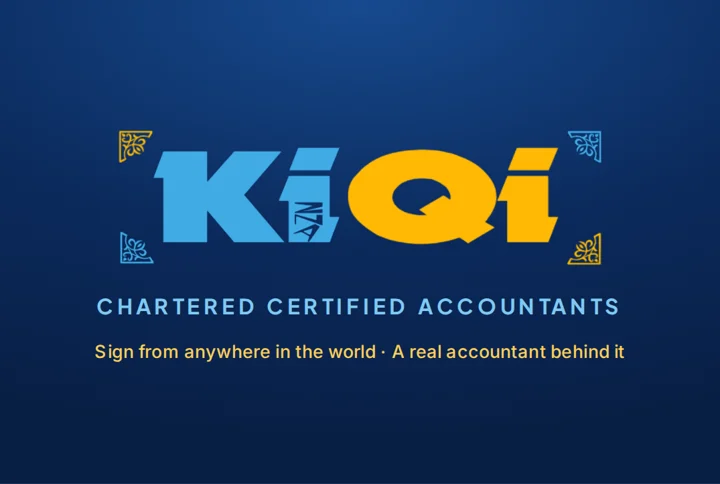 KiQi business card, front